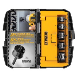 DEWALT Hole Saw Kit, Impact Ready, 5-Piece (D1800IR5)