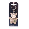 NICI Key Ring Cat Grey Striped with Clover Leaf 5