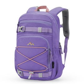 MOUNTAINTOP Kids Backpack for Boys Girls Elementary Kindergarten Bag Lightweight Children Daypack Purple