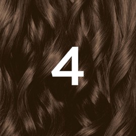 Garnier Nutrisse Permanent Hair Dye, Natural-looking, hair colour result, For All Hair Types, 4 Dark Brown