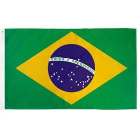 Home and Holiday Flags 4x6 Brazil Flag Large 4 x 6 Foot Banner Brasil World Cup Soccer New