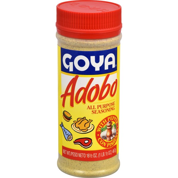 Goya Foods Adobo All Purpose Seasoning with Pepper, 16.5 Ounce (Pack of 24)