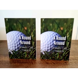 STRANGE THOUGHTS Golf Log Tracker Gift 2 Pack Track 51 Rounds in Golfing Journal Checklist