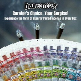 Blunteffects Incense Sticks - 15 Hand Dipped Assorted scents 12 Perfume Wands Each Pack - 180 11" Sticks