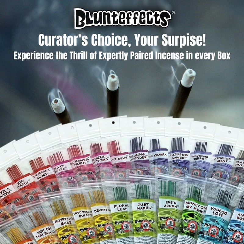 Blunteffects Incense Sticks - 15 Hand Dipped Assorted scents 12