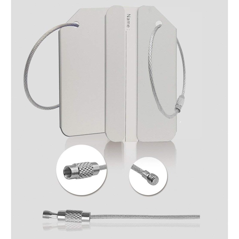 Aluminum Luggage Tag for Luggage Baggage Travel Identifier by Ovener