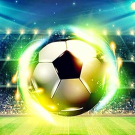 KookuLEE 5D Diamond Painted Kits,DIY 5D Football Team Fire Art Crafts Diamond Embroidery Paintings for Office Home Wall Dec(12"x12")