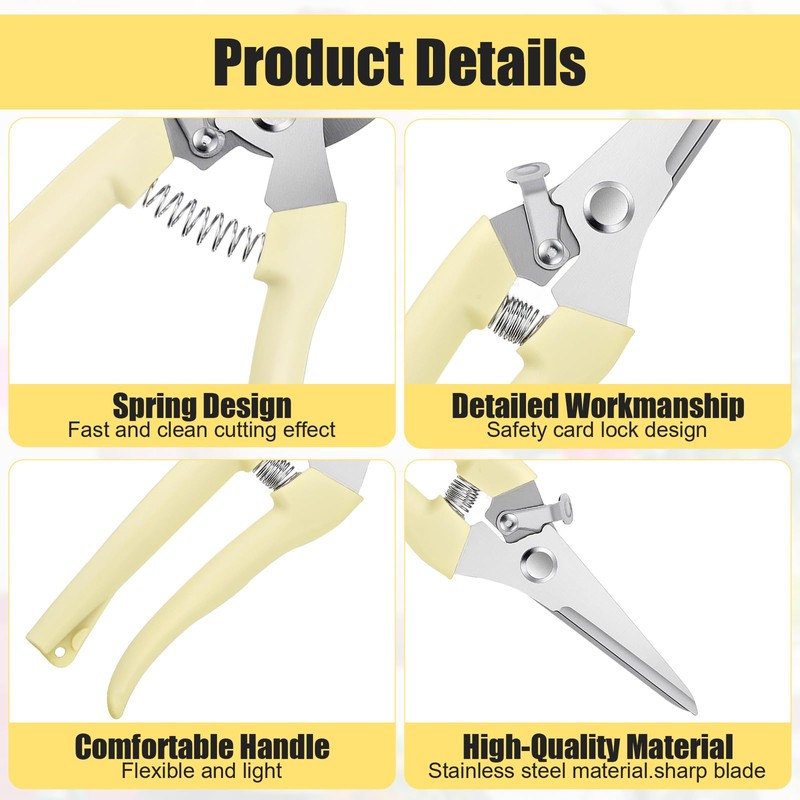 12 Pcs Garden Shears Pruning Garden Clippers Bulk Bypass Pruner
