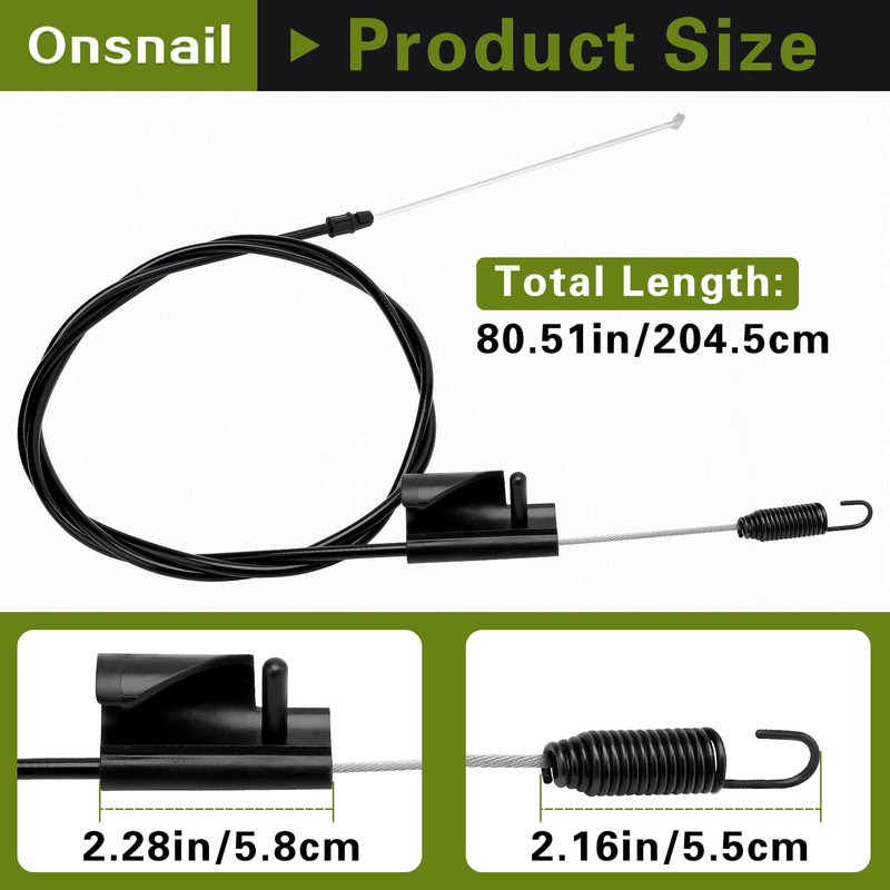 Onsnail MTD 746P06851 Single Speed Forward Cable for Craftsman M205