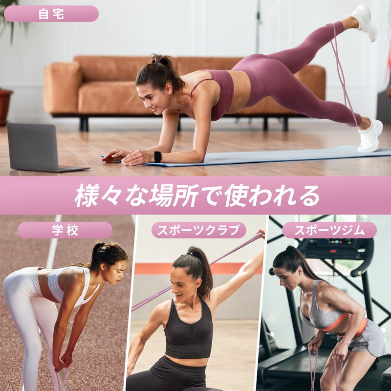TheFitLife Stretch Tube Stretch Band Exercise Fitness (Purple)