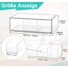 Ilauke Pack of 2 Transparent Drawer Organiser, Stackable Bathroom Organiser