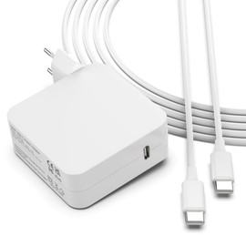 96W Mac Book Air Ladegerät USB C Laptop Netzteil Für MacBook Pro 13/14/ 15/16 Zoll, MacBook Air 2020/2019/ 2018, HP, Lenovo, Schnell Netzteil, 2M USB C auf C Ladekabel