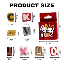 Cipszoely 45 PCS Vintage Letter Stickers, Small Size Scrapbook Stickers DIY Letter Stickers for Scrapbooking, Travel Case, Laptop, Planners, Calendars, Suitcase, Notebooks, Journal