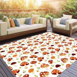 rugsjwaizj Cute Non-Slip Red Mushroom Rug Cartoon Mushroom and Lucky Clover Soft Washable Area Mushroom Rug Living Room Nursery Boys Girls Bedroom Decor Children's Rug Mushroom Tufted 3x4ft