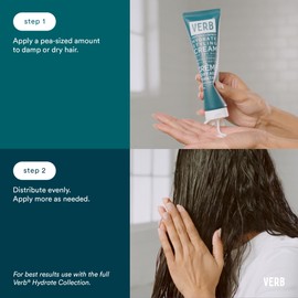 VERB Hydrate Styling Cream Sample, 1 oz - Smooth + Reduce Frizz for Dry + Frizzy Hair - Amber + Warm Jasmine Scent