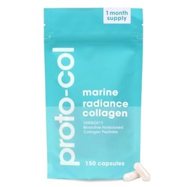Proto-col Marine Radiance Collagen Capsules 2,500mg, Marine Collagen Supplement with Hyaluronic Acid, Vitamins A, C, E and Zinc for Healthy Skin, Hair and Nails, 150 Capsules Food Supplement