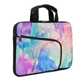 ARIYIDA 12 Inch Laptop Sleeve Carrying Bag with Handle， Front Pocket for Placing Power Adapter and Mouse for men women (CAISY-1)