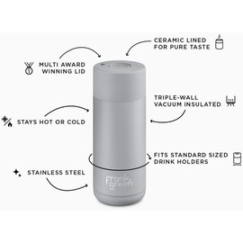 frank green 16oz Ceramic Push Button (Midnight)