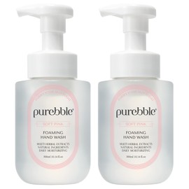 Soft Pink Foaming Hand Wash with Hyaluronic Acid, Berry Scent | Gentle, Hydrating, Luxurious Formula | Infused with Botanical Extracts | For Kitchen and Bathroom | Cruelty Free Sulfate Free | 2 Pack