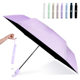 Parasol, Large 39.0 inches (99 cm) x UV Reduction 3.9 inches (100 mm) x Lightweight 5.3 oz (160 g) (Compact x Expanded Large / Just the Right Size), 100% UV Reduction, Light Shade, Folding Umbrella