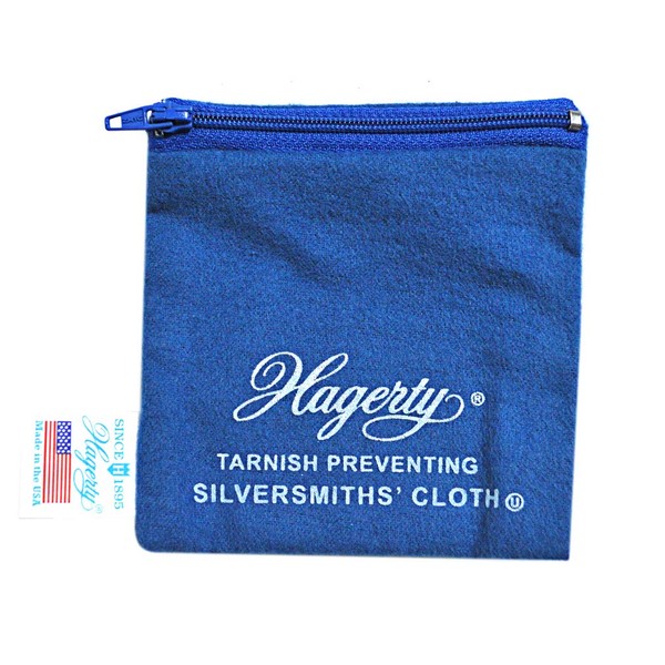 Hagerty 4" by 4" Silver And Gold Anti-Tarnish Zippered Jewelry Keeper