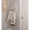 Dr.DJ Clothes Drying Rack with Rod, Wall-Mounted Retractable & Foldable