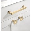 Asidrama 6 Pack 5 Inch(128mm) Brushed Brass Kitchen Cabinet Handles,