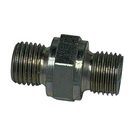 Sellerocity Plated Steel 4000 PSI Connector Fitting 1/4 X 1/4 BSP BSPT Size Male, Compatible with Karcher to Foam Cannon Connections