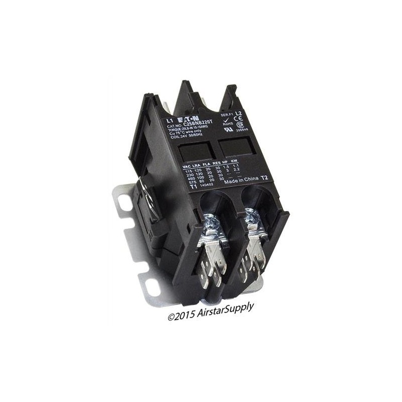 Square D 8910DP12V14 - Replaced by Eaton/Cutler Hammer C25BNB220T Contactor,