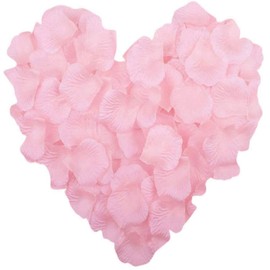 1000 Pieces Light Pink Artificial Silk Rose Petals Flower Decoration Wedding Party Color Light Pink