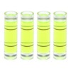 HARFINGTON 4pcs Cylindrical Bubble Level 9.5x34mm Mini Bullseye Spirit Levels