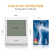 Indoor Thermometer, Room Thermometer and Hygrometer with Clock, Temperature and