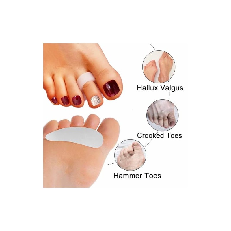 Skeerthy Skeerthy 20 Pieces Gel Hammer Toe Crest Cushions, Right/Left