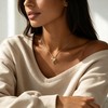 OBSUN Golden Shark Tooth Necklace Beach Necklace for Women Teens