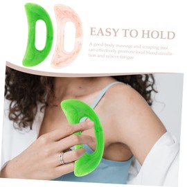 FOMIYES 2pcs Gua Sha Scraping Tool for Body and Face Convenient Massage Board for Home and Salon Use Promotes Blood Circulation and Relieves Muscle Tension Smooth Surface Design