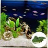 NOLITOY Bubbling Aquarium Decor Creative Alligator Ornament for Fish Tank