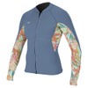 O'Neill Wetsuits Women's Bahia 1/.5mm Full Zip Jacket, Infinity/Dahlia, 6
