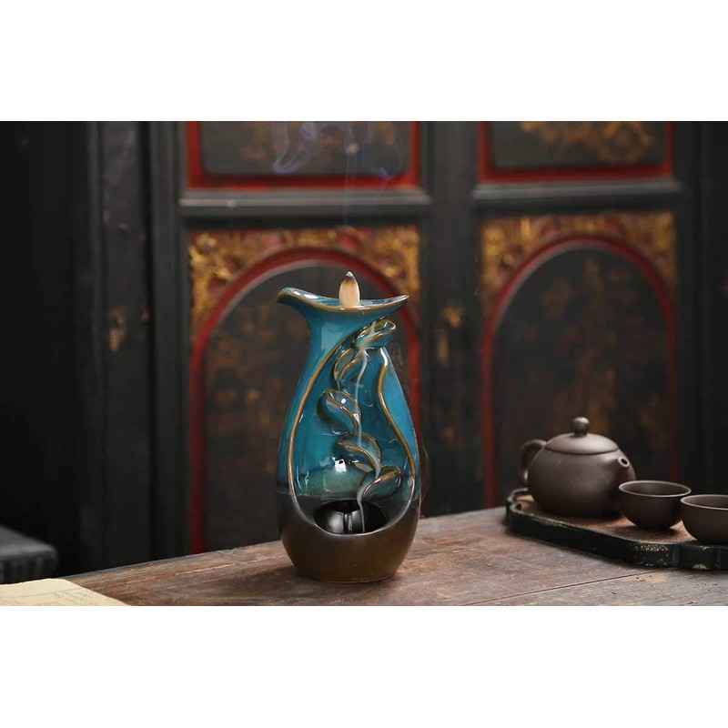 IDB Ceramic Waterfall Backflow Incense Burner, A Stunning Incense Cone