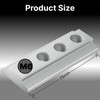 6PCS M6 T-Nuts for L-Track, Slide-in Fixing Plates, Silver Metallic
