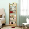 DINFOX 6 Tier Behind The Door Bookshelf, Kids Bookcase Rack