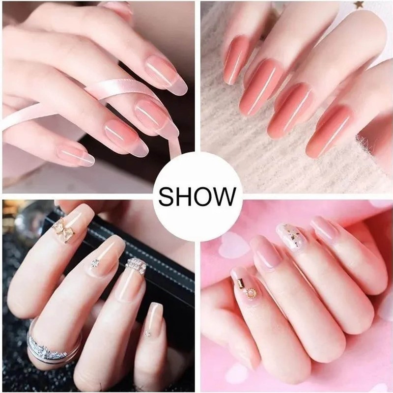 Nail Extension Gel Kit Beautiful Elegant Mild Glitter Decoration Poly