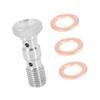 A ABSOPRO 1 Set M10x1.25 Metric Thread Double Banjo Bolt