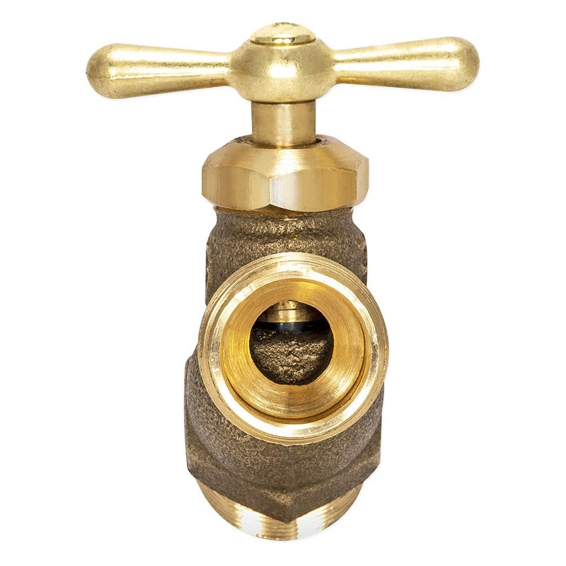 Eastman Male No-Kink Hose Bibb, 3/4 Inch MIP Connection, Brass