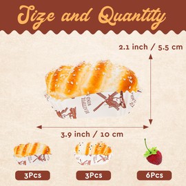 Kepfire 12pcs Artificial Cupcake Decor Set + Fake Strawberries Faux Bread Simulation Realistic Food Dessert for Display Bakery Lifelike Pastries Ornament