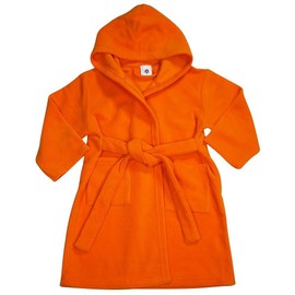 Pegasus - Baby Girls Hooded Fleece Robe, Orange 32886-9-12Months