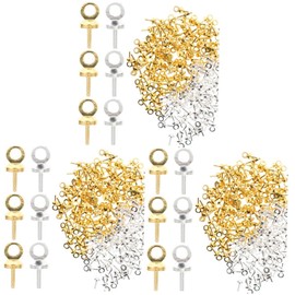 Operitacx 6 Sets Jewelry Making Eye Hooks Self-Tapping Eye Bolt Hooks for DIY Projects