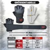S&M Logistik Weightlifting Gloves - Black Maya Hide Leather, Breathable