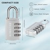 DELSWIN Small Combination Lock for Locker - 8Pack Resettable Luggage