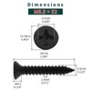 #12 x 1-1/4" Flat Head Wood Screws (50 pcs), 18-8