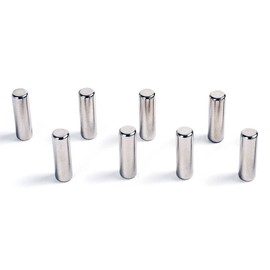 HAB & GUT -MC000-P- 8x Magnetic Pin, 6 x 13 mm, for Glass Boards - Strong Magnetic Force - Neodym-N42, Cylinder/Rods